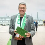 Thomas Westphal mit EURO-Schal