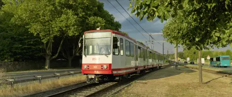 Die Stadtbahnlinie U47 in Dortmund.