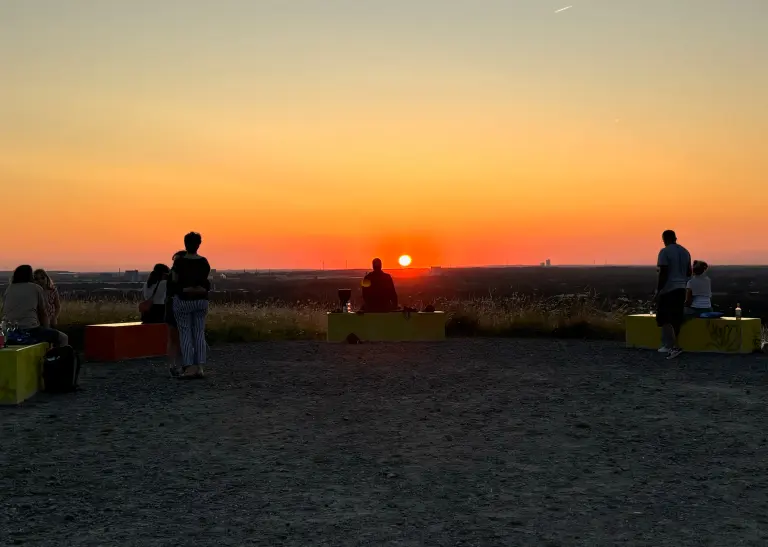 Sonnenuntergang auf der Asselner Alm