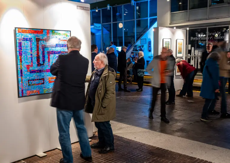 Blick in die Ausstellung "Grafik aus Dortmund".