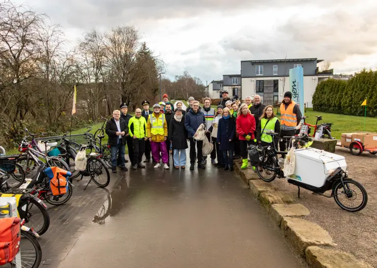 Der Bananenradweg ist fertig - am 19. Dezember war die offizielle Eröffnung.