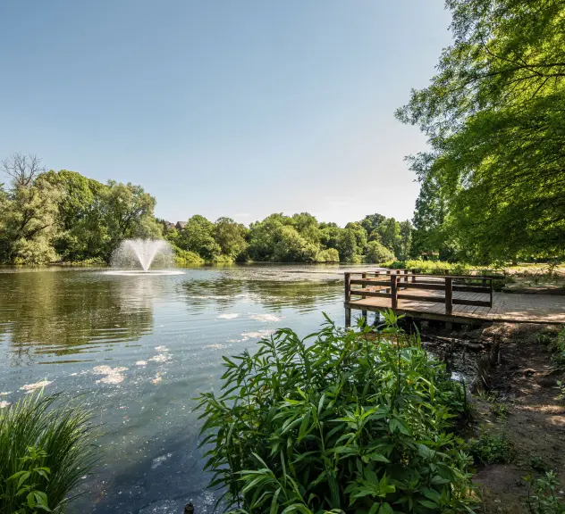 Seepark an den Teichen in Dortmund Eving