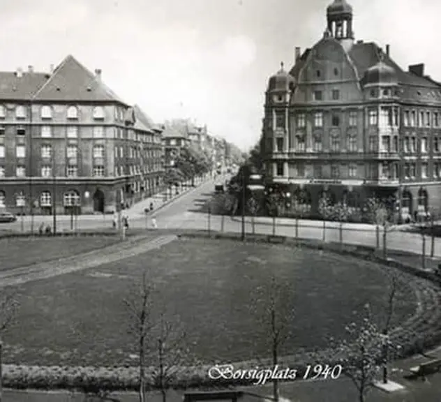 Historisches Bild vom Borsigplatz von 1940