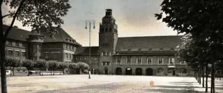 Der Markplatz von Mengede aus dem Jahre 1950. 