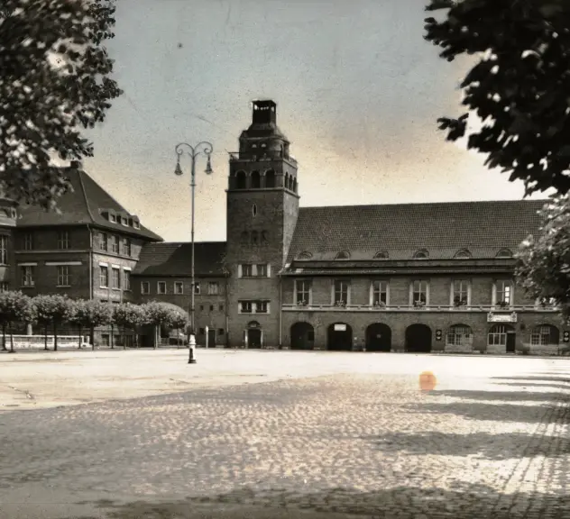 Der Markplatz von Mengede aus dem Jahre 1950. 