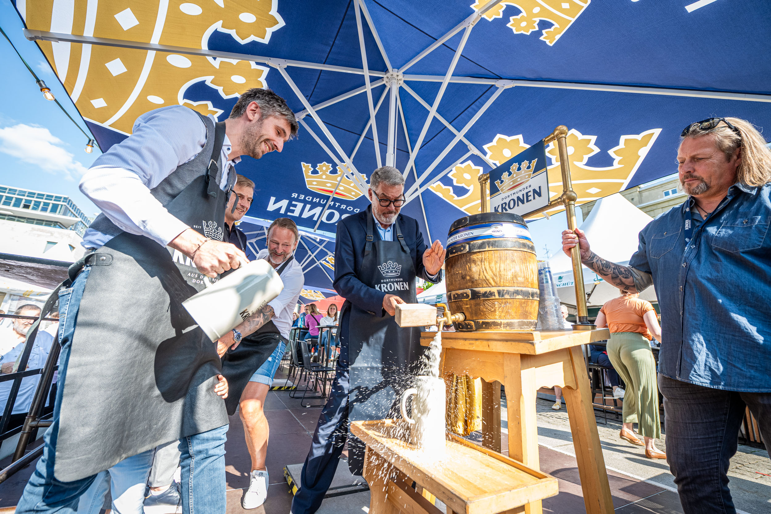 Bierfassanstich.